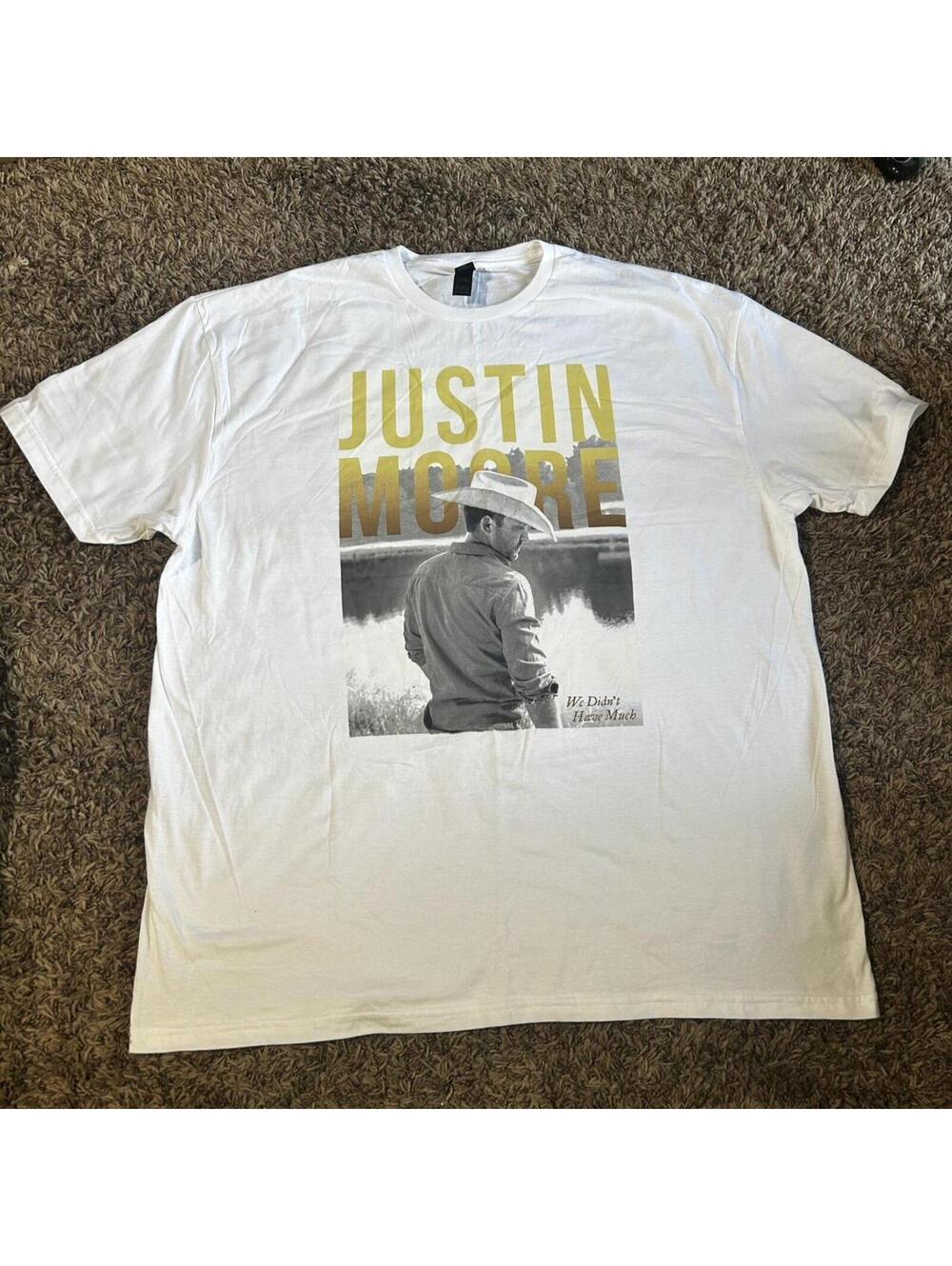 Justin Moore Men's White Tshirt